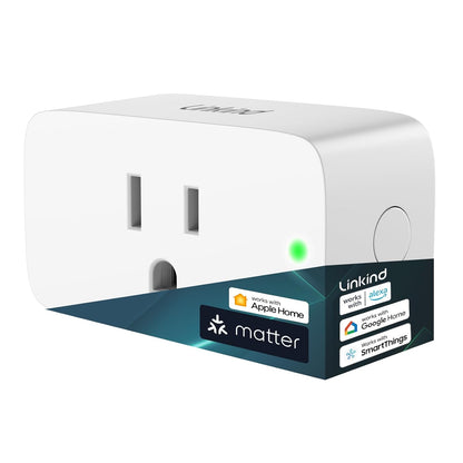 Matter Smart Plug - Compatible with Apple Home, Siri, Alexa, Google Assistant, and SmartThings - 15A/1800W Max - Smart Home Automation with APP Remote Control, Timer & Schedule - 2.4G Wi-Fi Only - Pack of 4
