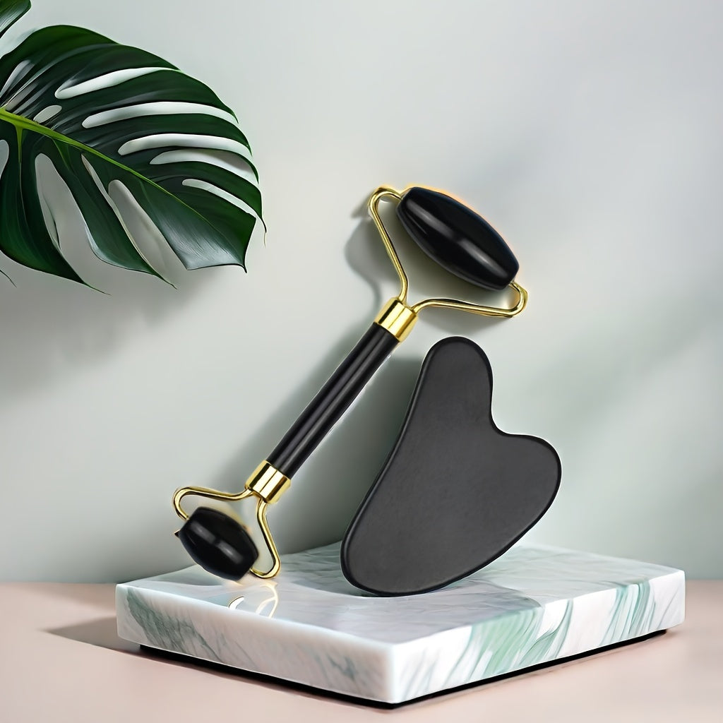 Jade Roller & Gua Sha – Soothing Facial Massager