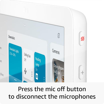 Echo Hub 8-Inch Smart Home Control Panel with Alexa Compatibility for Thousands of Devices