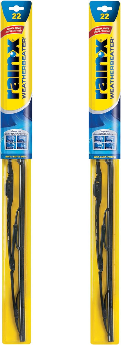 Premium 22" Weatherbeater Windshield Wiper Blades - Pack of 2, Superior OEM Quality & Durability