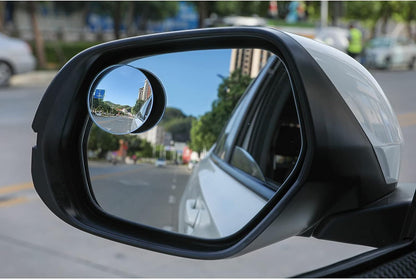 Enhance Your Safety with 2" Round HD Frameless Blind Spot Mirrors - Adjustable Wide Angle for Cars, SUVs, and Trucks - Pack of 2
