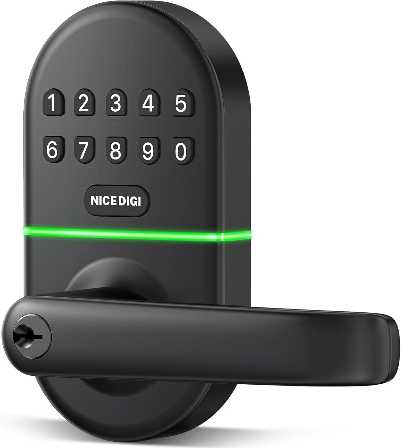 Upgrade Your Home Security: Smart Keypad Door Lock with Handle - Keyless Entry & Easy Installation!
