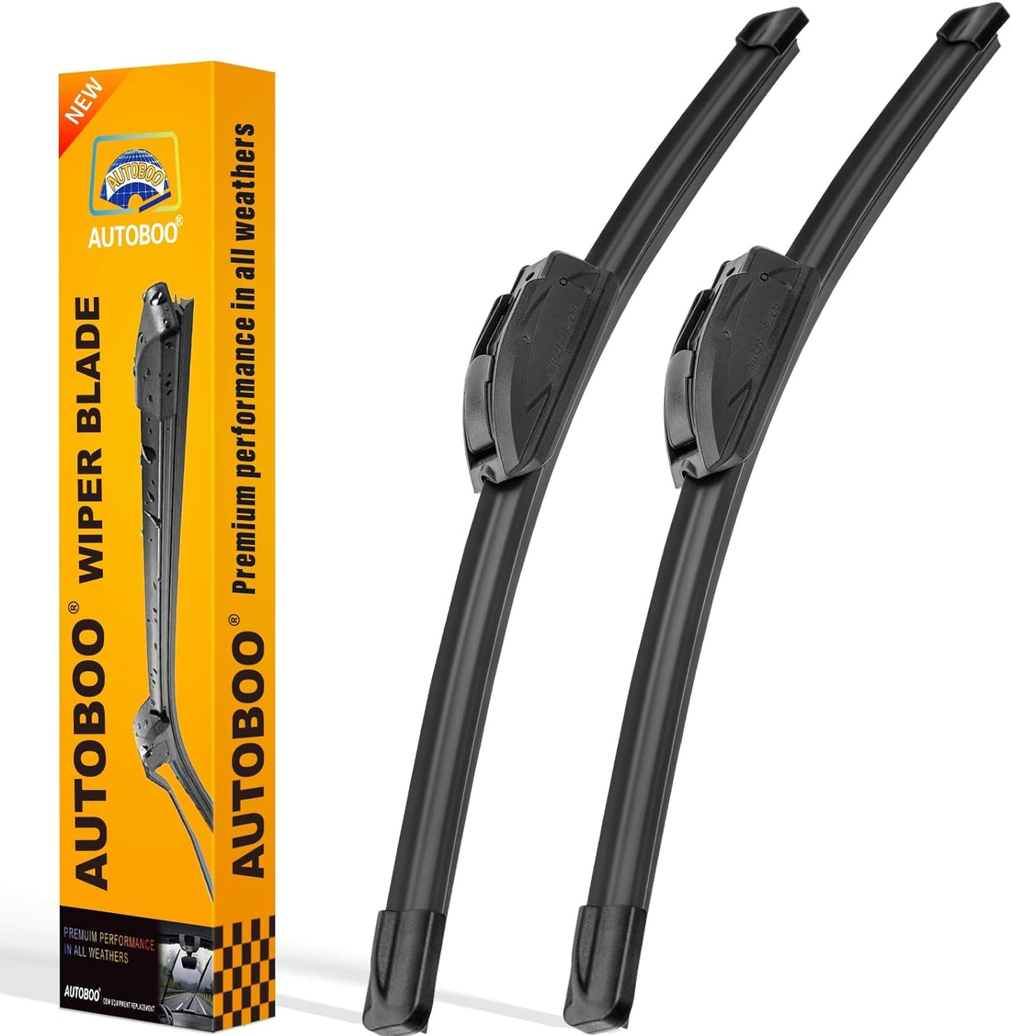 Premium All-Season 26" & 18" Windshield Wiper Blades - Quiet, Durable, OEM Quality (Pack of 2)