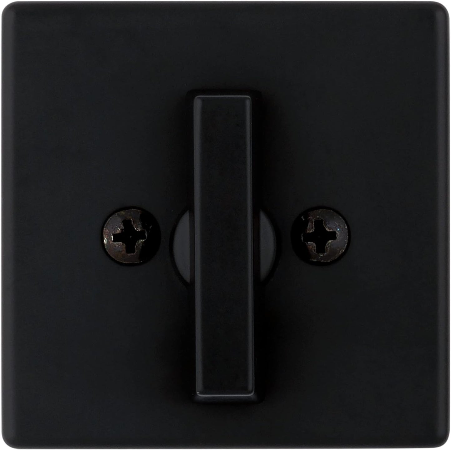 Contemporary Matte Black Deadbolt Lock - Keyed Front Entry, Pick Resistant Smartkey Security, Single Cylinder Design