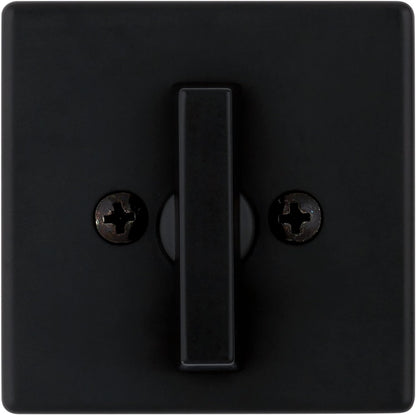 Contemporary Matte Black Deadbolt Lock - Keyed Front Entry, Pick Resistant Smartkey Security, Single Cylinder Design