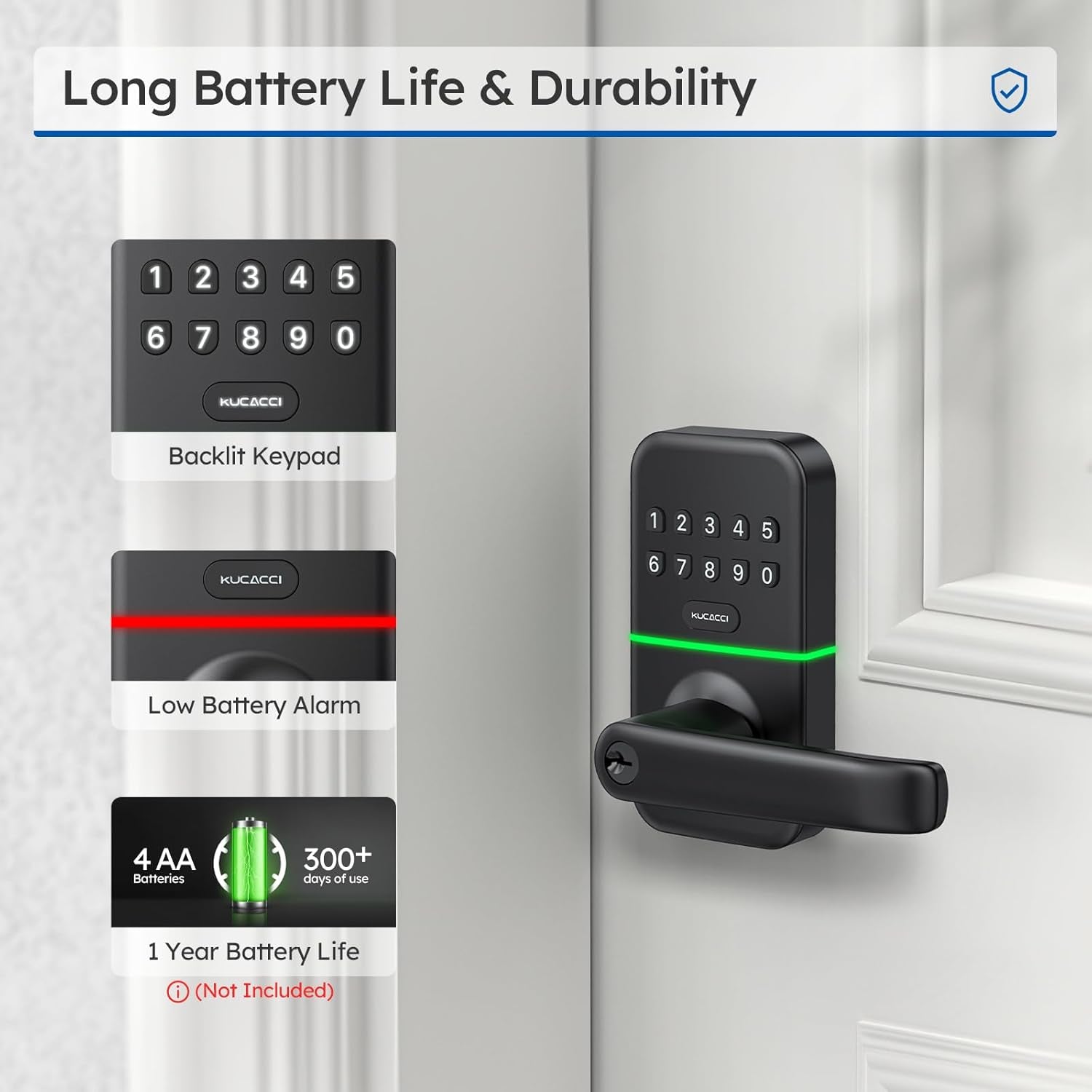 Revolutionary Smart Door Lock with Keypad - Keyless Entry Digital Knob for Effortless Security and Easy Installation