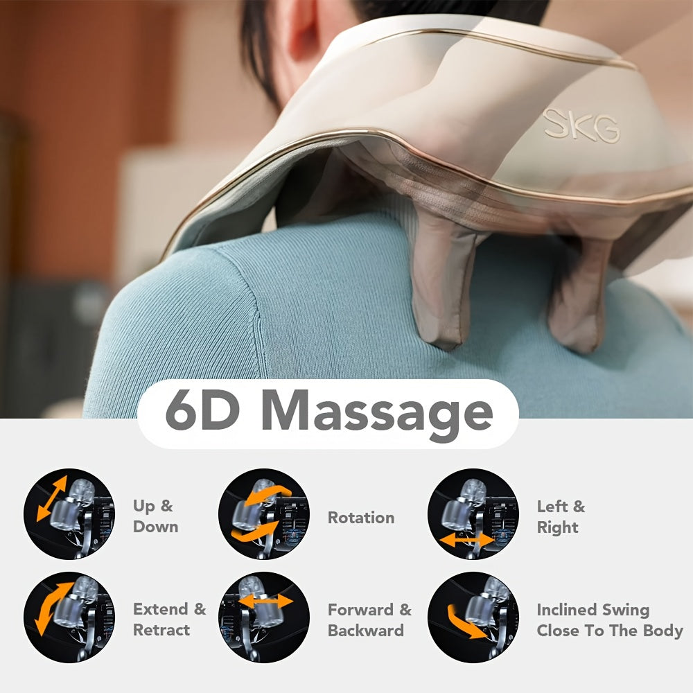Shiatsu Massager – Heated, Cordless, Full-Body Relief