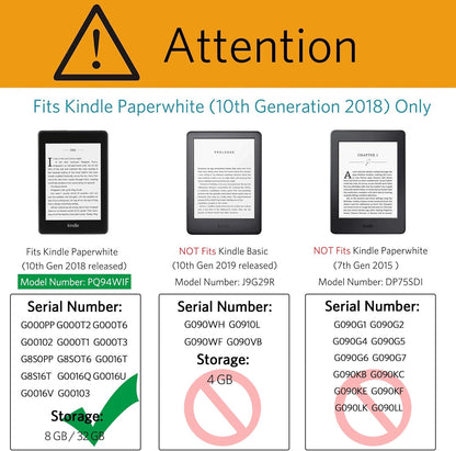 Kindle Paperwhite Case - Premium PU Leather Cover with Auto Sleep/Wake Feature for Signature Edition and 11th Generation (2021)
