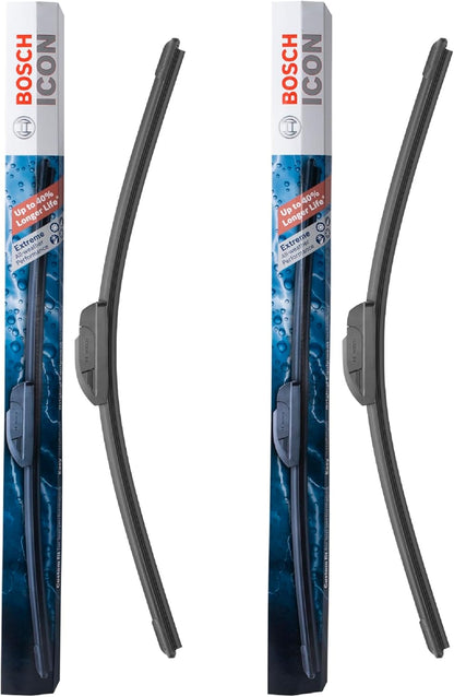 Premium 22A22B ICON Beam Wiper Blades - Complete Set for Driver & Passenger (2 Blades)
