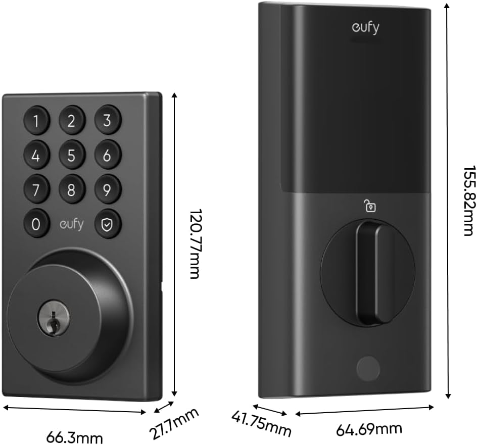Smart Lock C30 - Keyless Entry Deadbolt with Built-In WiFi, Easy Installation & App Control, BHMA Grade 3 Security