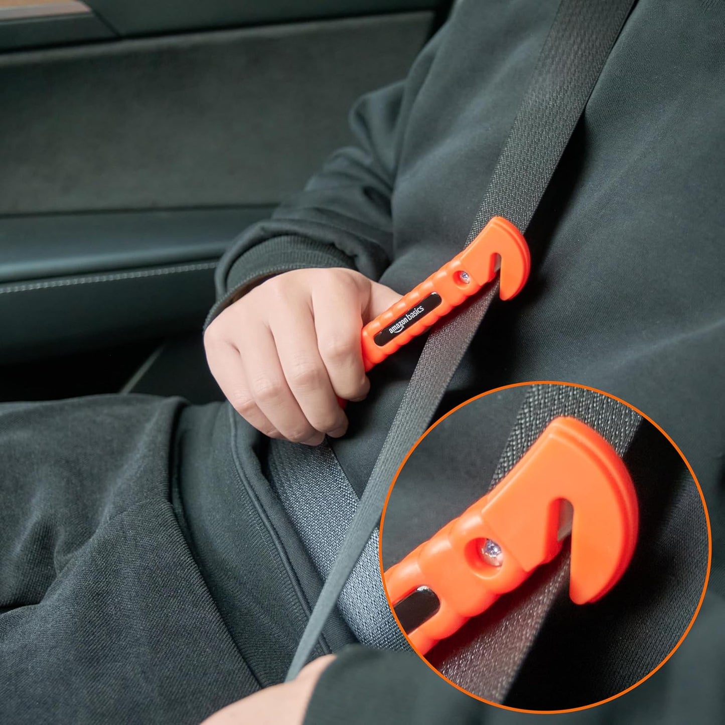 Life-Saving Emergency Seat Belt Cutter and Window Hammer Tool - 2 Pack Car Safety Accessories