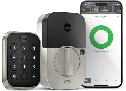 Assure Lock 2 Wi-Fi Smart Lock - Keyless Entry with Keypad, App Control & Backup Key - Secure Deadbolt for Front Door, Black