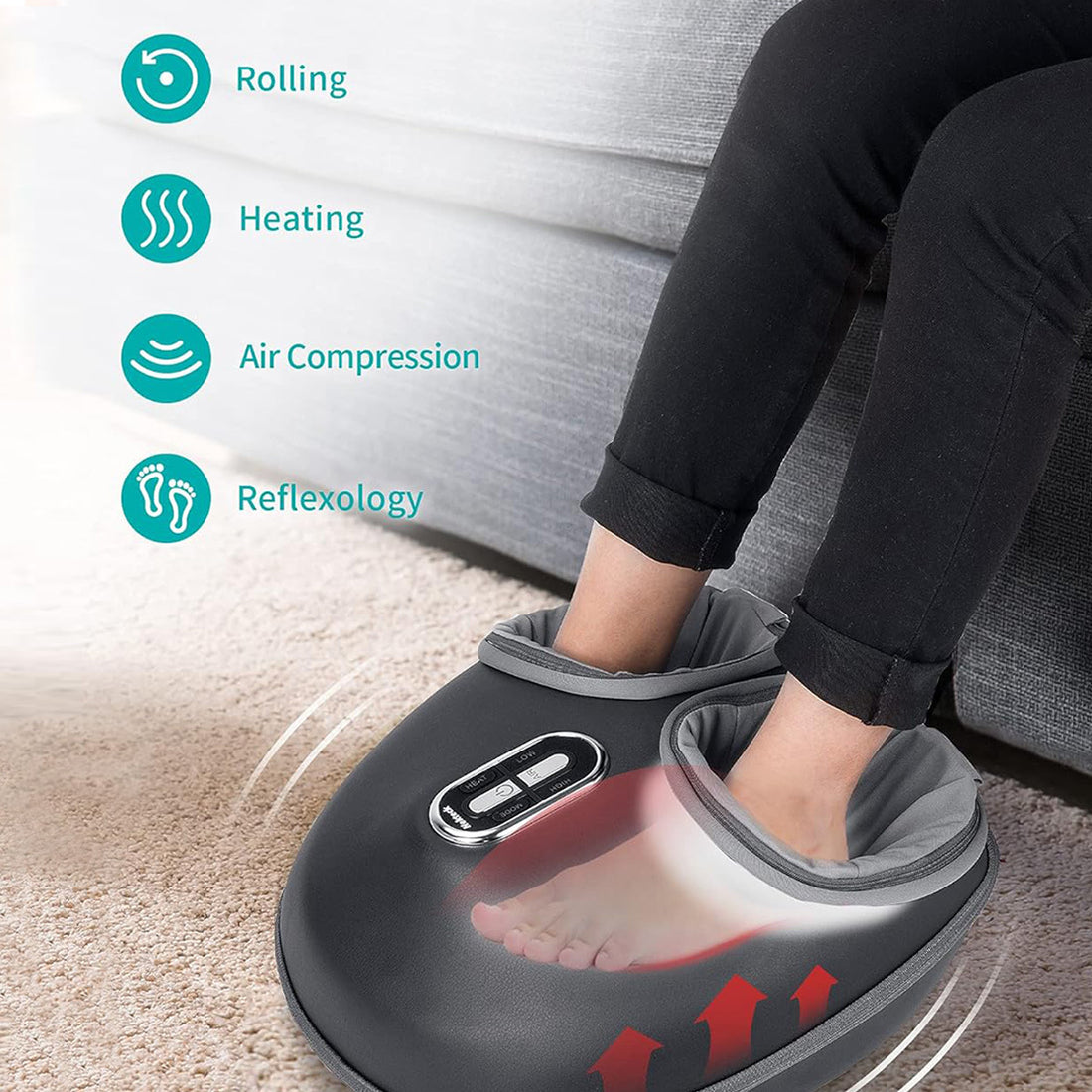 Shiatsu Foot Massager – Heat & Muscle Relaxation