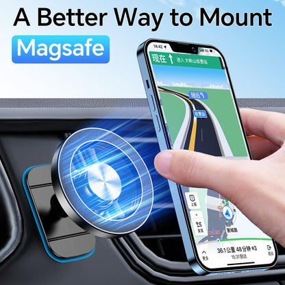 MagSafe Car Mount with 20 Strong Magnets - Magnetic Phone Holder for iPhone 17/16/15/14 - Perfect Dash Mount for Men & Women
