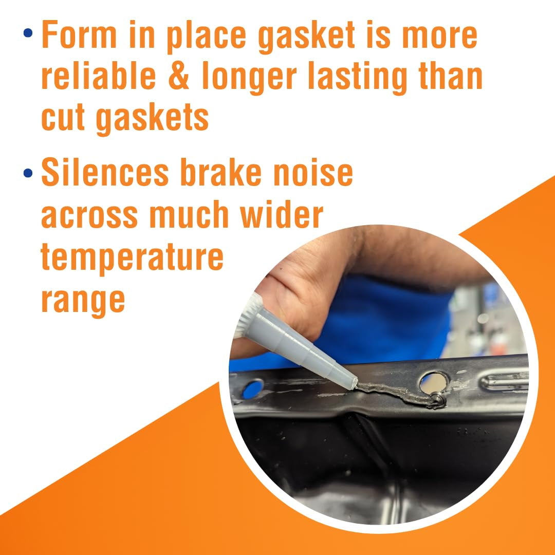 Ultra Black RTV Silicone Gasket Maker - Maximum Oil Resistance, Sensor Safe, Non-Corrosive, 3 Oz for High Flex Applications