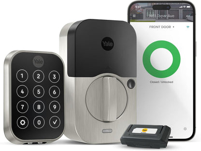 Assure Lock 2 Wi-Fi Smart Lock - Keyless Entry with Keypad, App Control & Backup Key - Secure Deadbolt for Front Door, Black