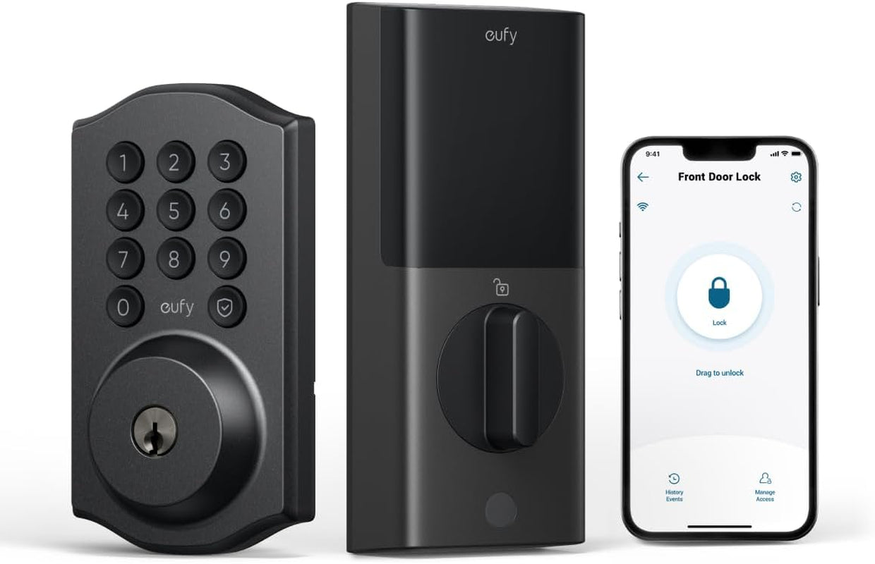 Smart Lock C30 - Keyless Entry Deadbolt with Built-In WiFi, Easy Installation & App Control, BHMA Grade 3 Security