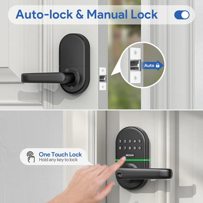 Upgrade Your Home Security: Smart Keypad Door Lock with Handle - Keyless Entry & Easy Installation!